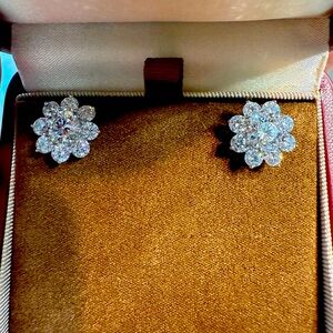 Lab grown diamond Floral Earrings
